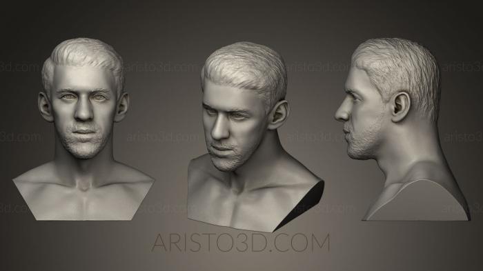 Busts and bas-reliefs of famous people (BUSTC_0425) 3D model for CNC machine
